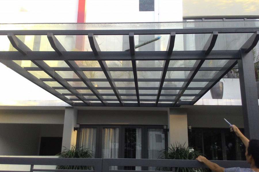 mái kính cường lực